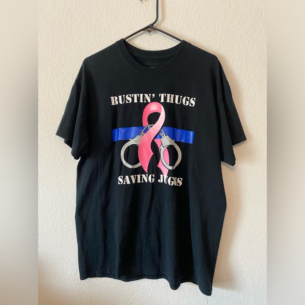 Glidan Dry Blend 2000’s Vintage Breast Cancer Awareness T Shirt Size L